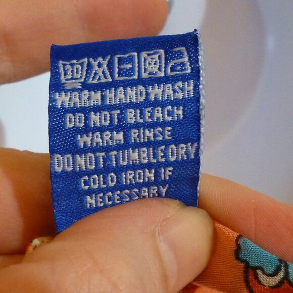 Peachy Paisley Print Sheer 3/4 Sleeve Cover Up Maxi Dress - Picture 14 of 16